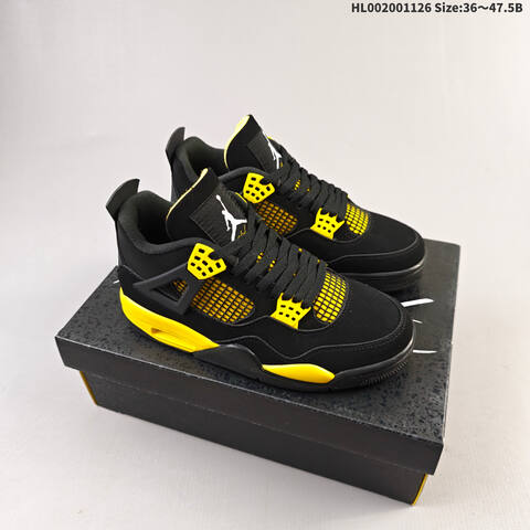 Air Jordan 4 Retro Thunderh AIR JORDAN 4 Aj4 4 5 13 Lifestyle (BS-67670)