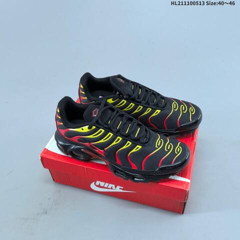 Nike Air Max Plus TN Black Red Yellow White Blue EU 40-46 Running Shoe - Men's (BS-60356)