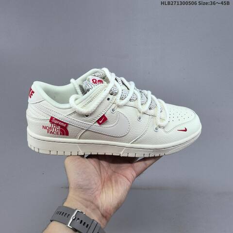 Nike Dunk SB Low Black White Red Beige EU 36-45 Skate Shoe - Unisex (BS-60471)