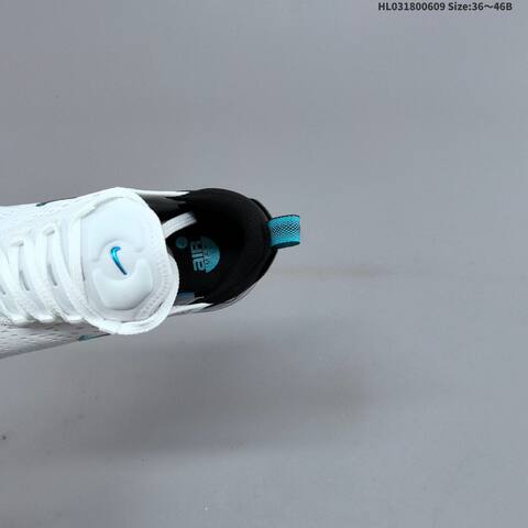 Nike Air Max 270 Flyknit White Black Teal Grey EU 36-46 Running Shoe - Unisex (BS-59944)