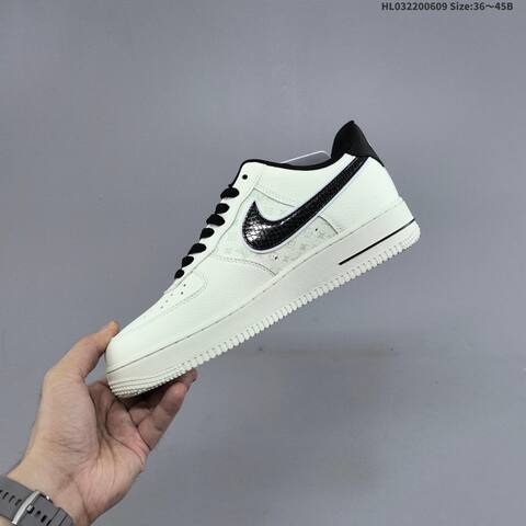 Nike Air Force 1 07 LV8 White Black Blue EU 36-45 Sneaker - Unisex (BS-59942)