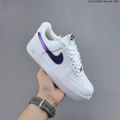 Nike Air Force 1 07 White Iridescent Purple EU 36-45 Sneaker - Unisex (BS-60097)