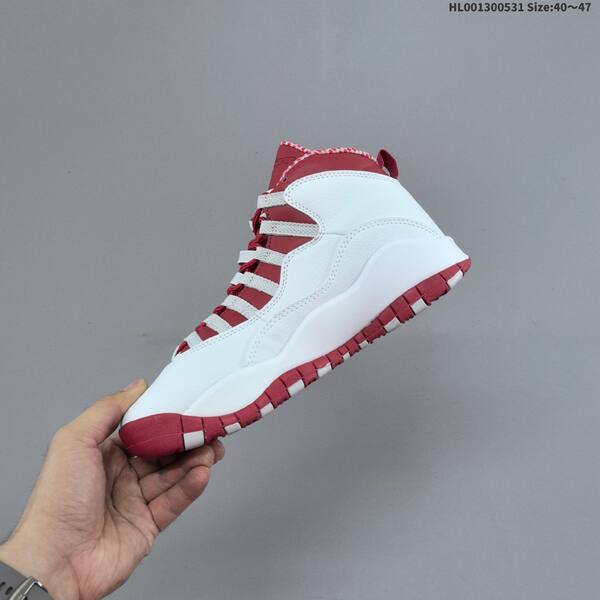 Jordan Air Jordan 10 Retro White/Red Steel 40~47 basketball