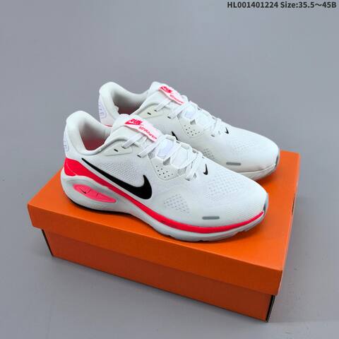 Nike Zoom Structure 26 White Black Red Grey EU 35 5-45 Running Shoe - Unisex (BS-62474)