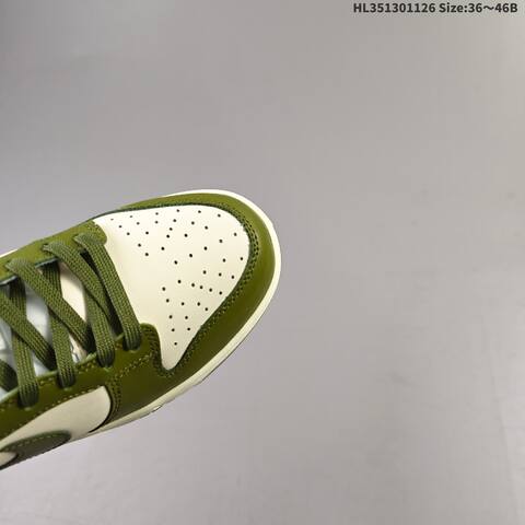 Nike Dunk Low Sail Olive Green Orange EU 36-46 Skate Shoe - Unisex (BS-63039)