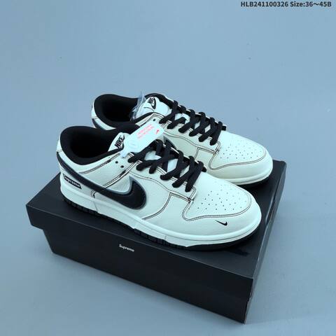 Nike Dunk Low Off White Black EU 36-45 Skate Shoe - Unisex (BS-61122)