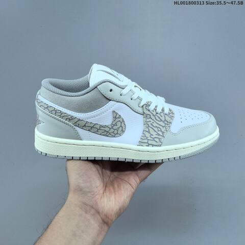 Air Jordan 1 Low PRM Elephant Print AIR JORDAN 1 Aj1 Lifestyle (BS-66552)