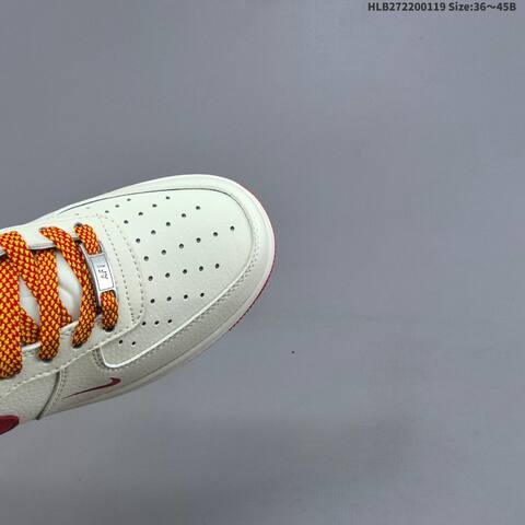 Nike Air Force 1 07 Low Off White Red Gold Orange EU 36-45 Sneaker - Unisex (BS-61903)