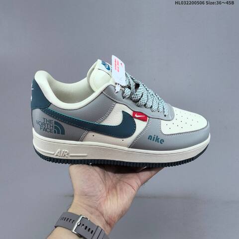 Nike Air Force 1 07 Low White Beige Green Red Gum EU 36-45 Sneaker - Unisex (BS-60469)