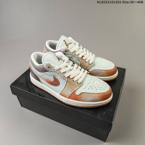 Air Jordan 1 Low SE Multi-Color Distressed AIR JORDAN 1 Aj1 Lifestyle (BS-67563)