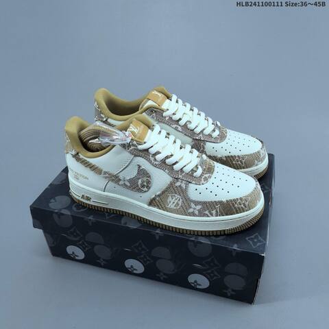 Nike Air Force 1 07 LV8 Dark Grey Off White EU 36-45 Sneaker - Unisex (BS-62057)