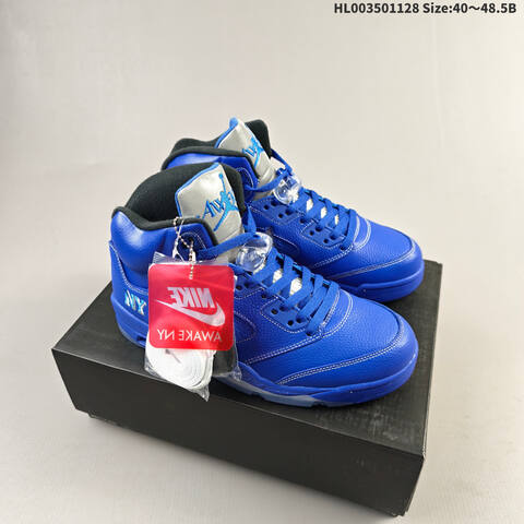Awake NY x Air Jordan 5 Retro Blue AIR JORDAN 5 Aj5 5 Awake NY Jorda Lifestyle (BS-67636)