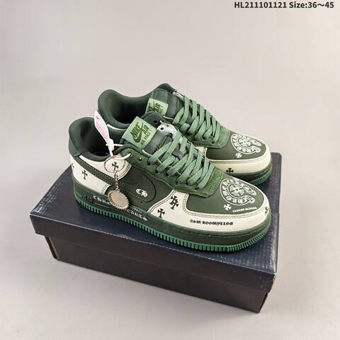 Nike Air Force 1 07 White Gum Brown Black Beige EU 36-45 Sneaker - Unisex (BS-63341)