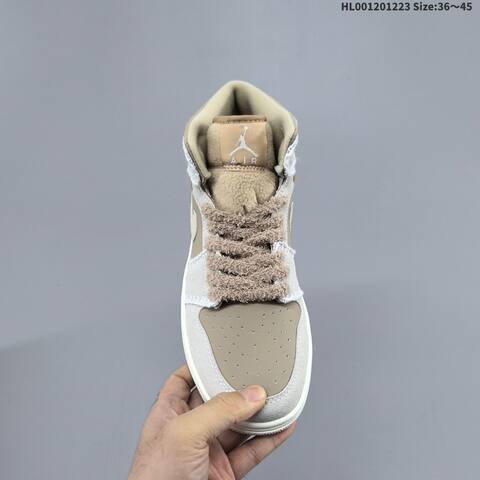 a Air Jordan 1 Mid Hemp Sail AIR JORDAN 1 Aj1 Lifestyle (BS-67315)