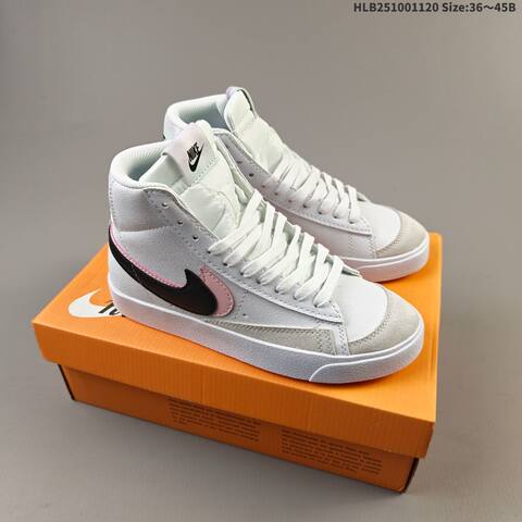Nike Blazer Mid 77 White Black Pink Sail EU 36-45 Skate Shoe - Unisex (BS-63380)