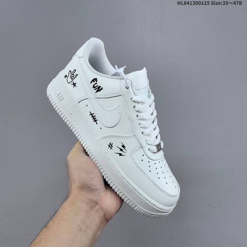 Nike Air Force 1 07 Low White Black EU 35-47 Sneaker - Unisex (BS-61768)