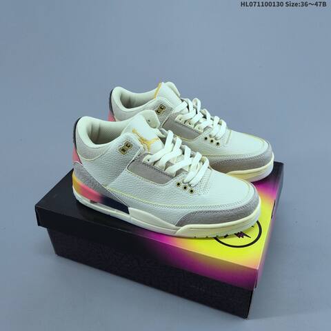 Air Jordan 3 Retro Craft Ivory AIR JORDAN 3 Aj3 Lifestyle (BS-66753)