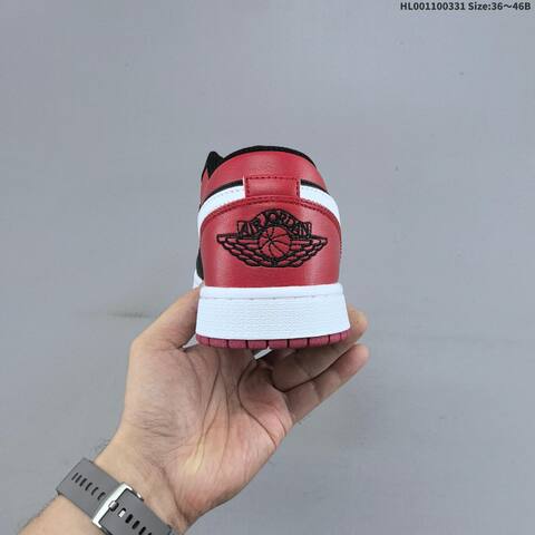 Air Jordan 1 Low Alternate Bred Toe AIR JORDAN 1 Aj1 Lifestyle (BS-66383)