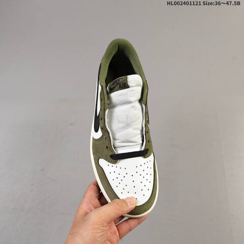 Air Jordan 1 Low OG Medium Olive AIR JORDAN 1 Aj1 Lifestyle (BS-67741)