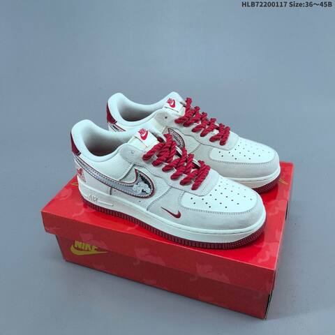 Nike Air Force 1 07 LV8 Off White Olive Green Black EU 36-45 Sneaker - Unisex (BS-61951)