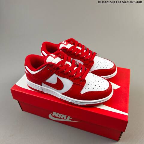 Nike Dunk Low Next Nature White Red EU 36-44 Skate Shoe - Unisex (BS-63195)