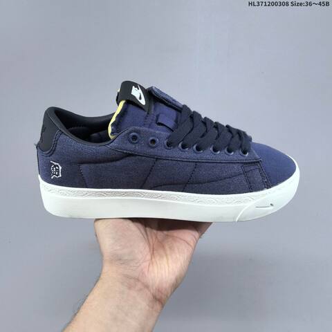 Nike Blazer Low Devin Booker Detroit Tigers Navy Orange White EU 36-45 Skate Shoe - Unisex (BS-61435)