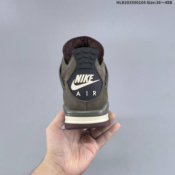 Jordan Air Jordan 4 Retro taupe grey with black EU 36-48 basketball lifestyle