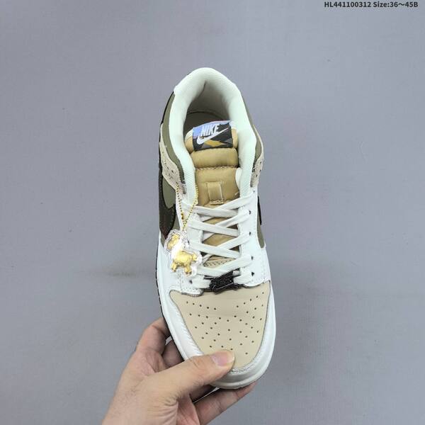 Nike SB Dunk Low Pegasus Pack CNY white beige olive dark brown EU 36-45 skate shoe