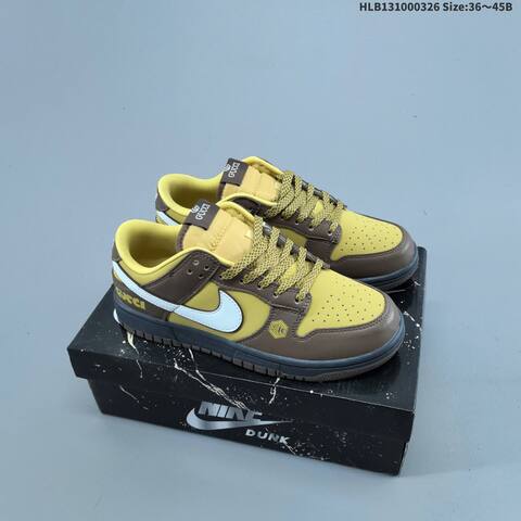 Nike Dunk SB Low Off White Dark Green Yellow Red EU 36-45 Skate Shoe - Unisex (BS-61130)
