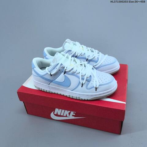 Nike Dunk Low Cream Navy Light Blue Orange EU 36-45 Skate Shoe - Unisex (BS-61568)