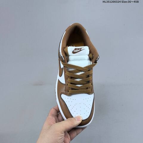 Nike SB Dunk Low White Brown EU 36-45 Skate Shoe - Unisex (BS-61144)