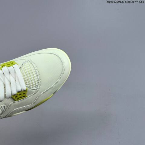 J Balvin x Air Jordan 4 Retro Lemonade AIR JORDAN 4 Aj4 4 J Balv Lifestyle (BS-66802)