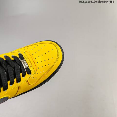Nike Air Force 1 07 Yellow Black Multicolor EU 36-45 Sneaker - Unisex (BS-63369)