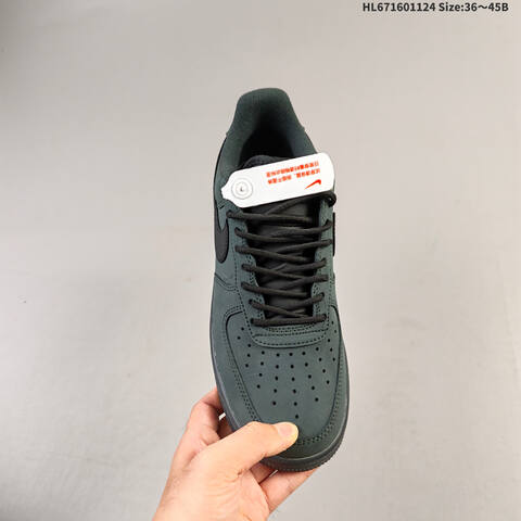 Nike Air Force 1 07 LV8 CJ9179-001 Dark Green Black EU 36-45 Sneaker - Unisex (BS-63118)