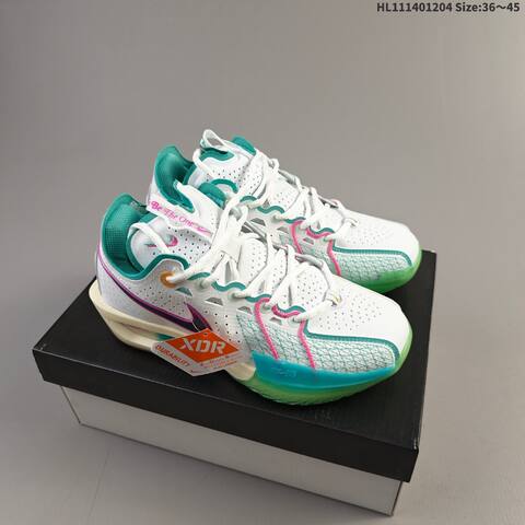 Nike Air Zoom G T Cut 3 EP Neon Green Light Blue White Red Navy EU 36-45 Basketball Shoe - Unisex (BS-62839)