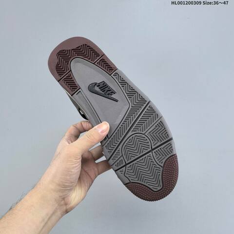 A Ma Maniere x Air Jordan 4 Retro SP Dark Mocha AMM x AIR JORDAN AJ4 Lifestyle (BS-66587)