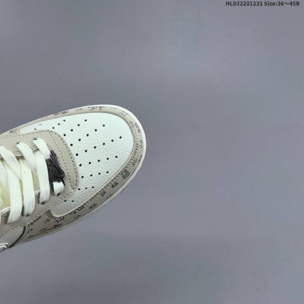Nike Air Force 1 07 LV8 beige white red EU 36-45 sneaker