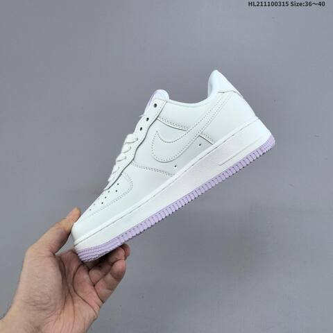 Nike Air Force 1 Low Off White Pink Purple White EU 36-40 Sneaker - Unisex (BS-61306)