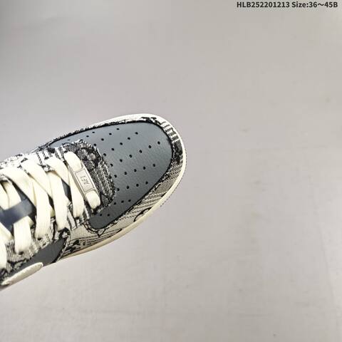 Nike Air Force 1 Low Grey Off White Black EU 36-45 Sneaker - Unisex (BS-62715)