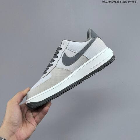 Nike Air Force 1 07 IH1943-100 Light Grey Dark Grey White Black Yellow EU 36-45 Sneaker - Unisex (BS-60111)