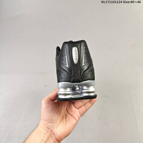Nike Shox R4 HJ7303-445 Black Silver White EU 40-46 Running Shoe - Men's (BS-63122)