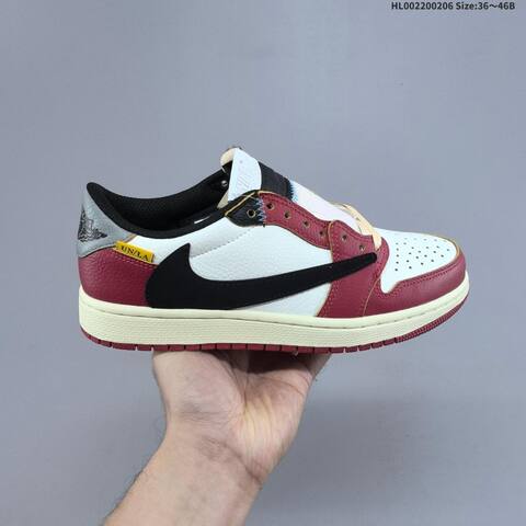 Union LA x Travis Scott x Air Jordan 1 Low UN x AIR JORDAN AJ1 Lifestyle (BS-66687)