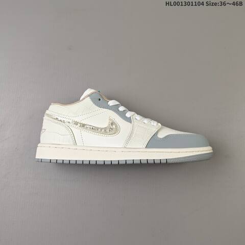 Air Jordan 1 Low Soft Pearl WMNS AIR JORDAN 1 Aj1 Lifestyle (BS-67843)