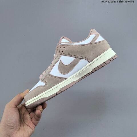 Nike SB Dunk Low Pro White Taupe Pink Cream EU 36-45 Skate Shoe - Unisex (BS-61567)