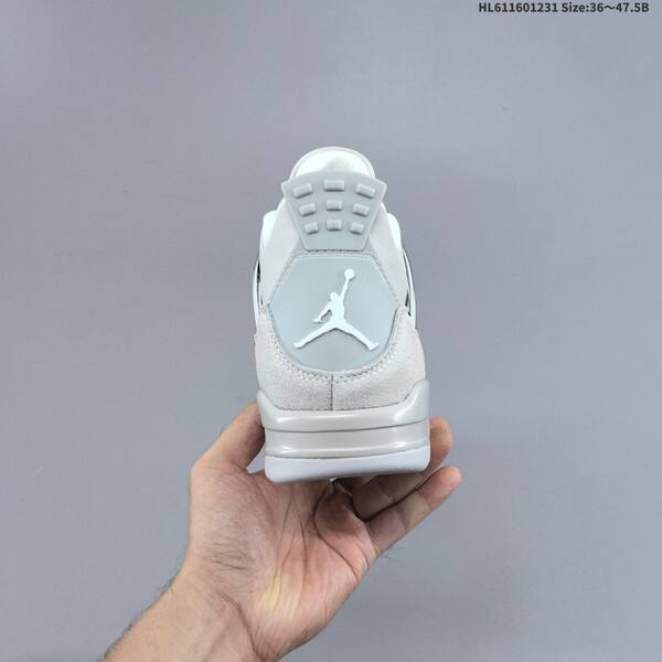 Jordan Air Jordan 4 Retro Frozen Moments light gray white chrome 36-47 5 basketball lifestyle