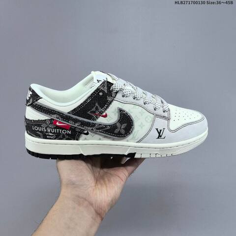 Nike Dunk SB Low Off White Navy Blue EU 36-45 Skate Shoe - Unisex (BS-61641)