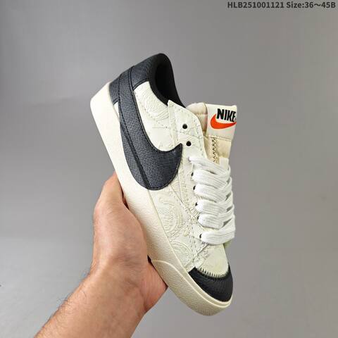 Nike Blazer Low 77 JUMBO White Black Red Beige EU 36-45 Skate Shoe - Unisex (BS-63306)