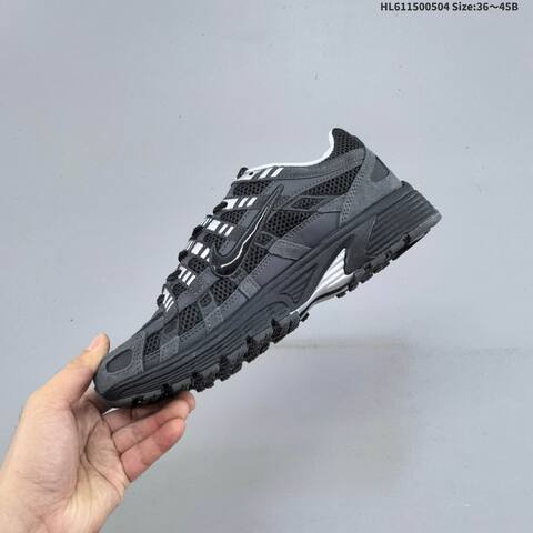 Nike P-6000 Black Dark Grey White EU 36-45 Running Shoe - Unisex (BS-60534)