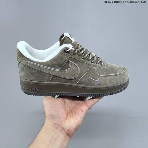 Nike Air Force 1 07 Low Navy Blue White Light Gray EU 36-45 Sneaker - Unisex (BS-61107)