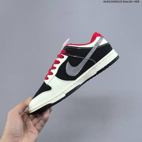 Nike Dunk SB Low Off White Black Red Grey EU 36-45 Skate Shoe - Unisex (BS-61757)